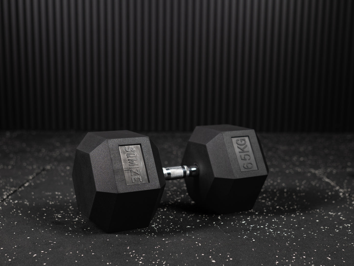 Hex Dumbbell - Hexagon Hanteln SQMIZE® HDBR gummiert, 2.5 - 70 kg