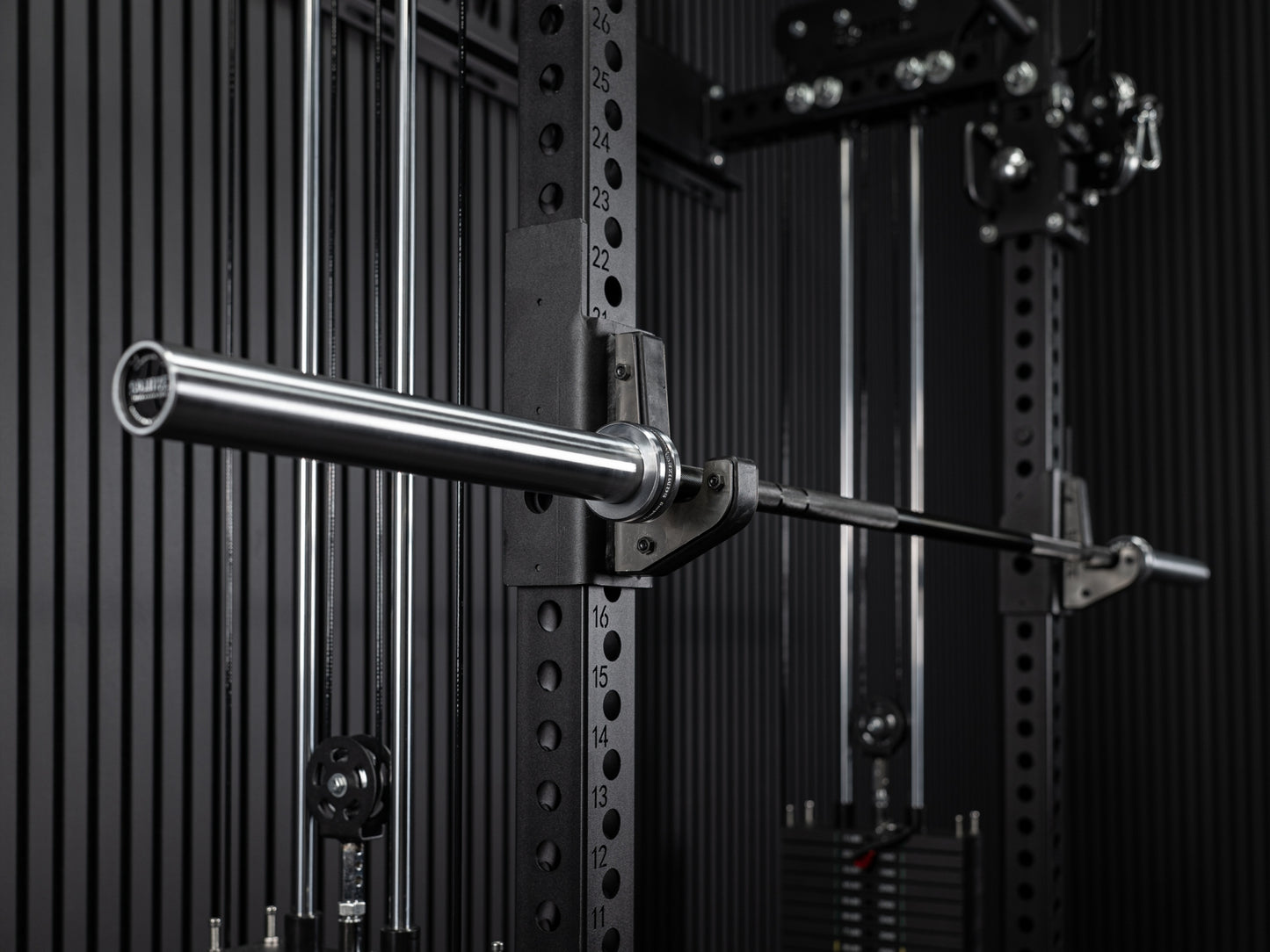 Bison Bar - 20kg Crosslifting® SQMIZE® ELITE CLUB OB86CRm-D Titanium Black