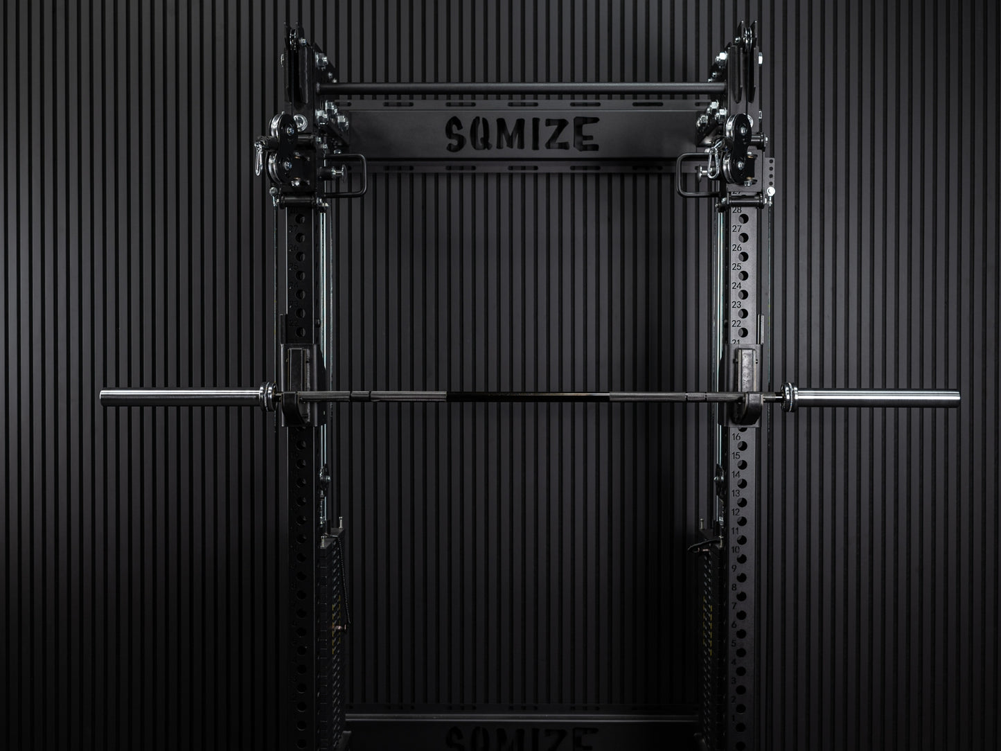 Bison Bar - 20kg Crosslifting® SQMIZE® ELITE CLUB OB86CRm-D Titanium Black