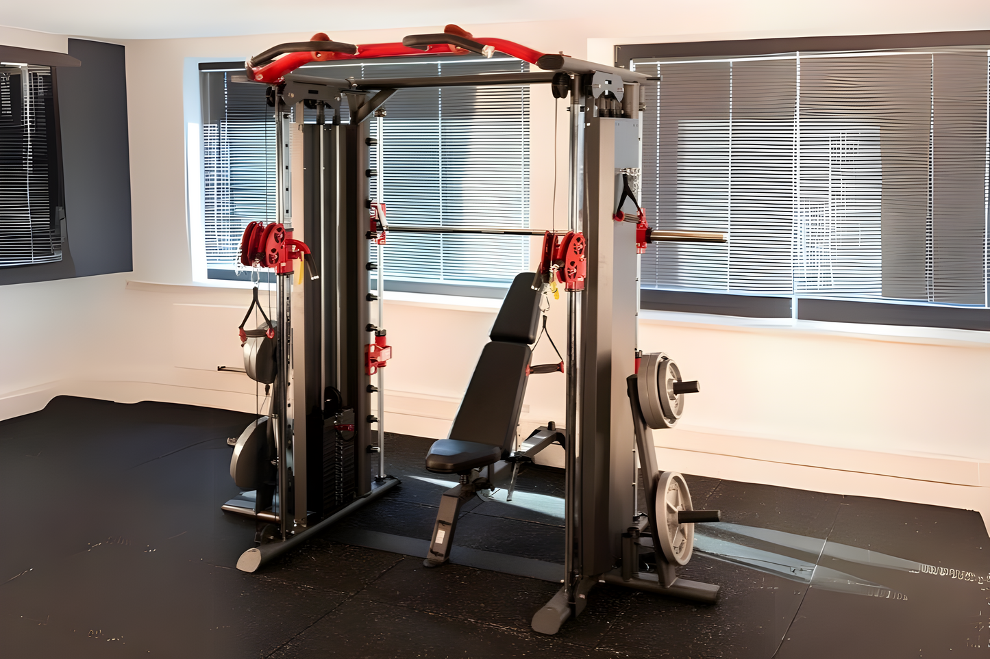 Smith Machine & Kabelzug: Multi Functional Gym SQMIZE® PREMIUM BISON SQ-S950