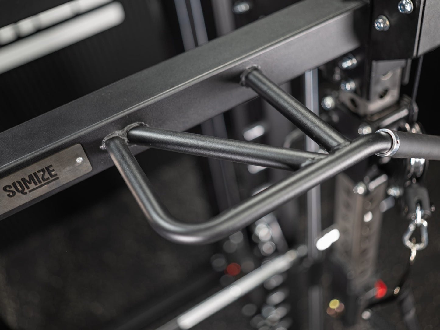 Tri-Power Gym SQMIZE® PREMIUM BISON SQ-S981-90, Kabelzugstation, Multipresse & Half Rack, Höhe 226 cm