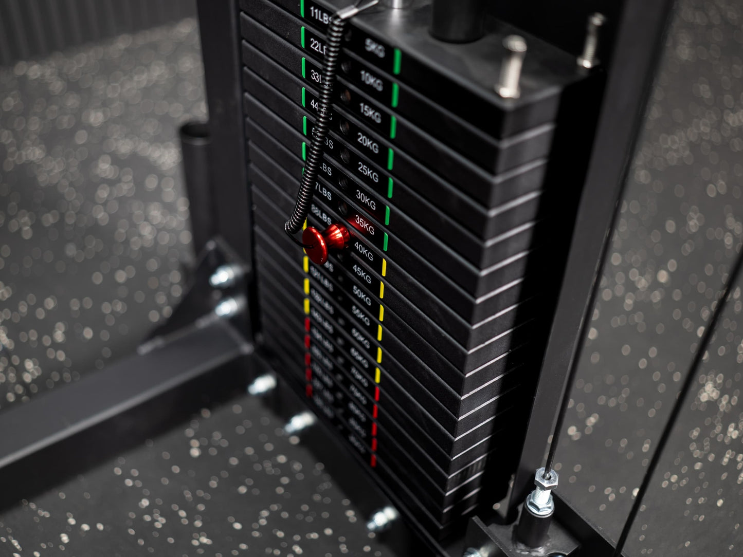 Tri-Power Gym SQMIZE® PREMIUM BISON SQ-S981-90, Kabelzugstation, Multipresse & Half Rack, Höhe 226 cm